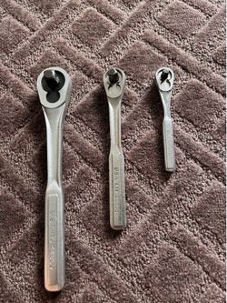 Craftsman -1/2,3/8,1/4” Drive Ratchets with Quick Released Buttons