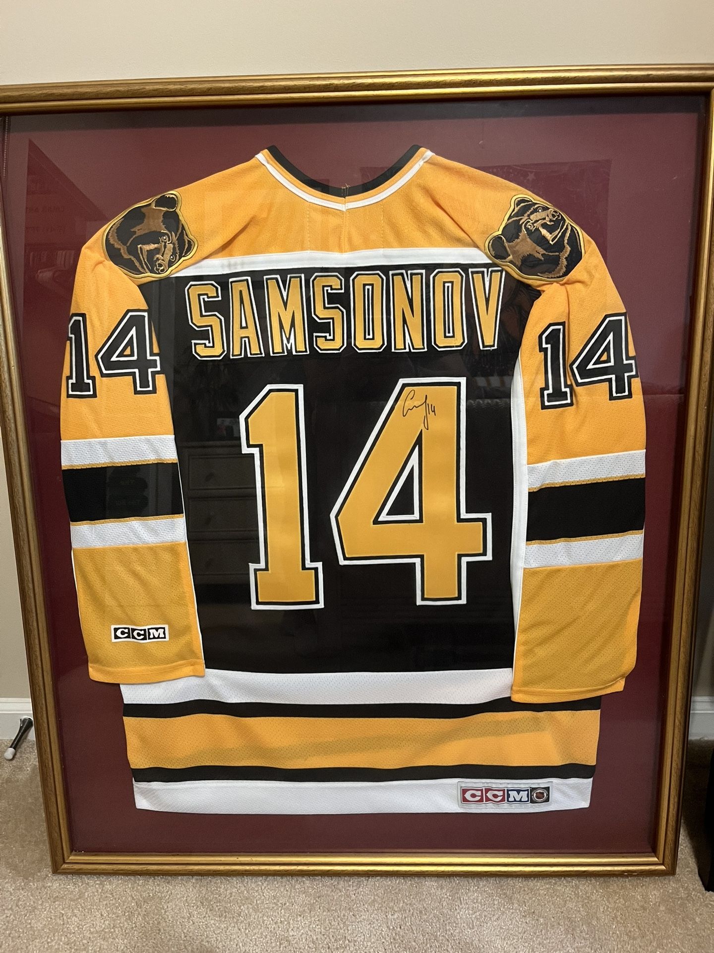 Sergei Samsonov Signed Jersey