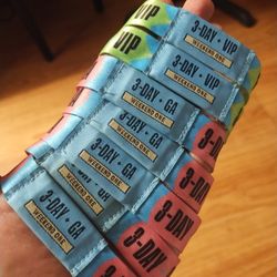 AUSTIN CITY LIMITS SUNDAY WRISTBANDS WEEKEND 1