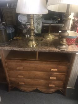 Three drawer chest of drawers $60