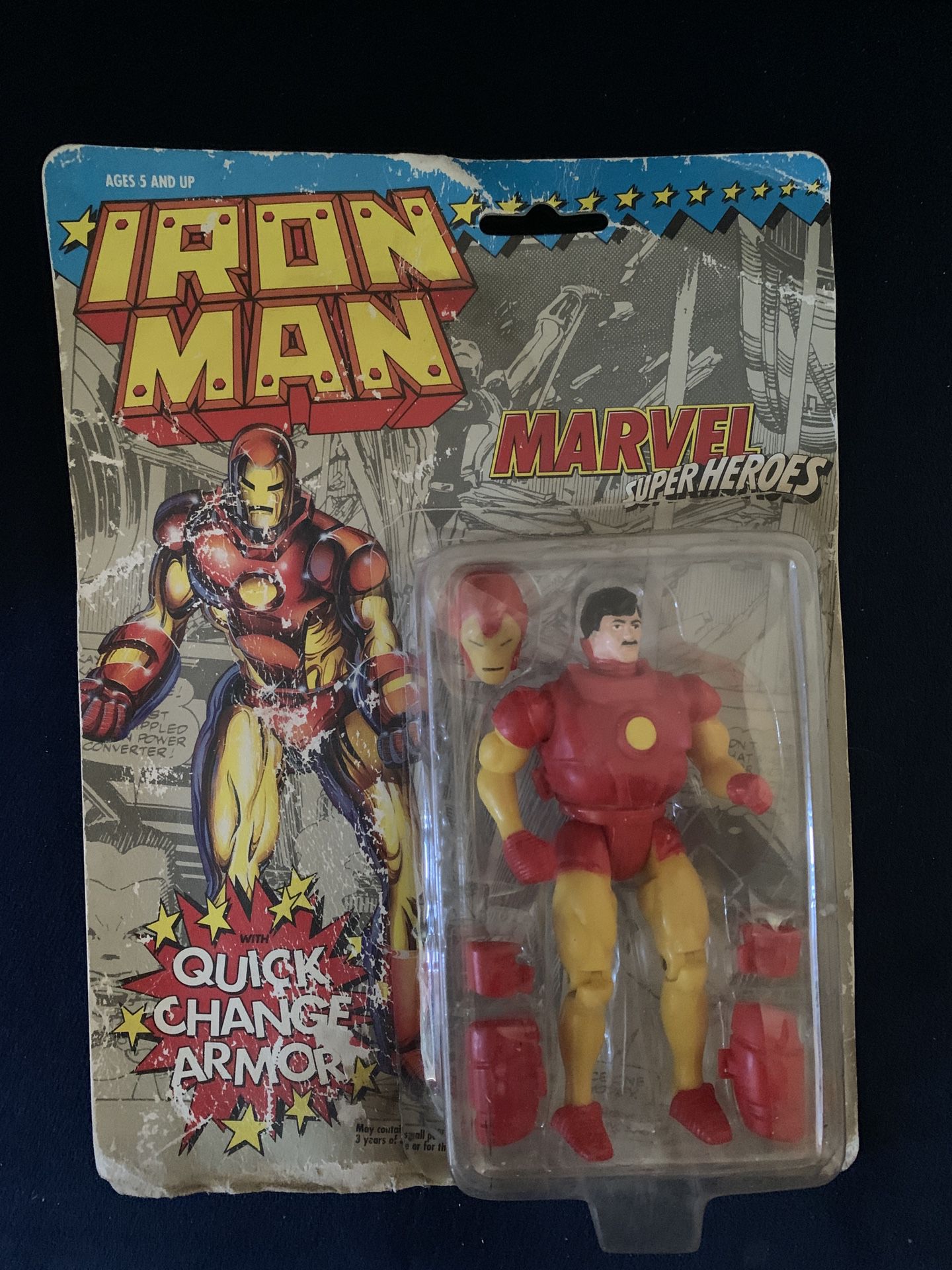1991 Iron Man Marvel super heroes action figure.