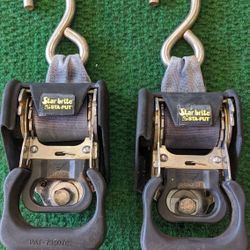 Like New Pair Of Stainless Steel Bolt On Boat Trailer Straps