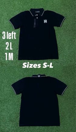 Amiri MA Logo Black Polo Shirt