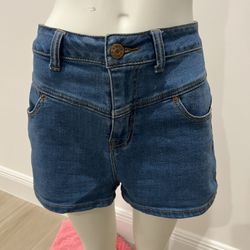 BDG Blue Denim Super High Rise Jean Shorts Size 28W