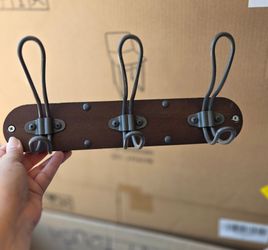 3-Hook Wall Mounted Coat Rack