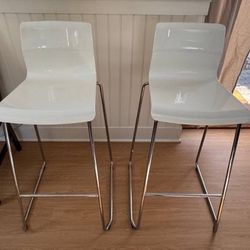 IKEA White Barstools