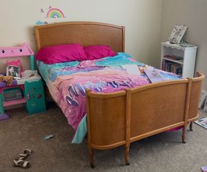 Bed frame with box spring