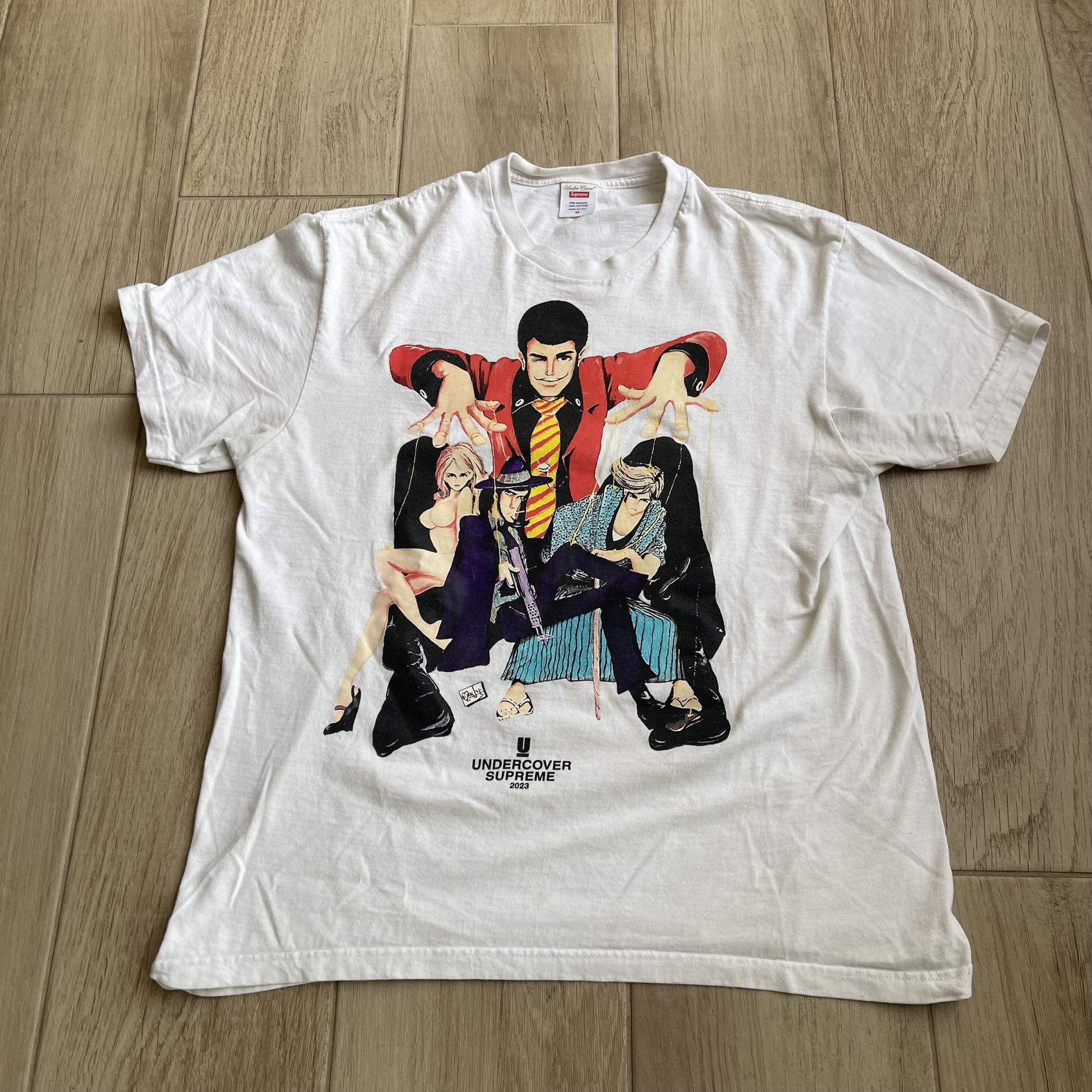 Supreme x Undercover Lupin T-Shirt White Size: M