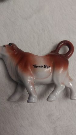 Ceramic vintage coffee creamer Parco Wyoming