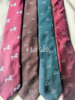 4. Excellent Condition Vintage State of Connecticut  Necktie each $10 or 4 for $20