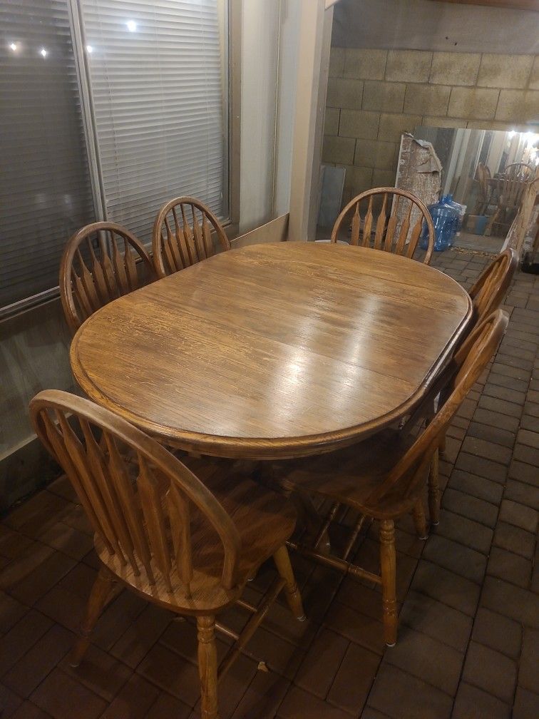 Wooden Dining Table And Chairs