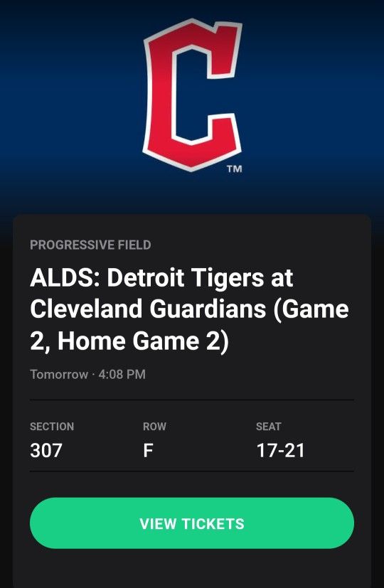 Guardian Tickets for Mon Oct 7 Game