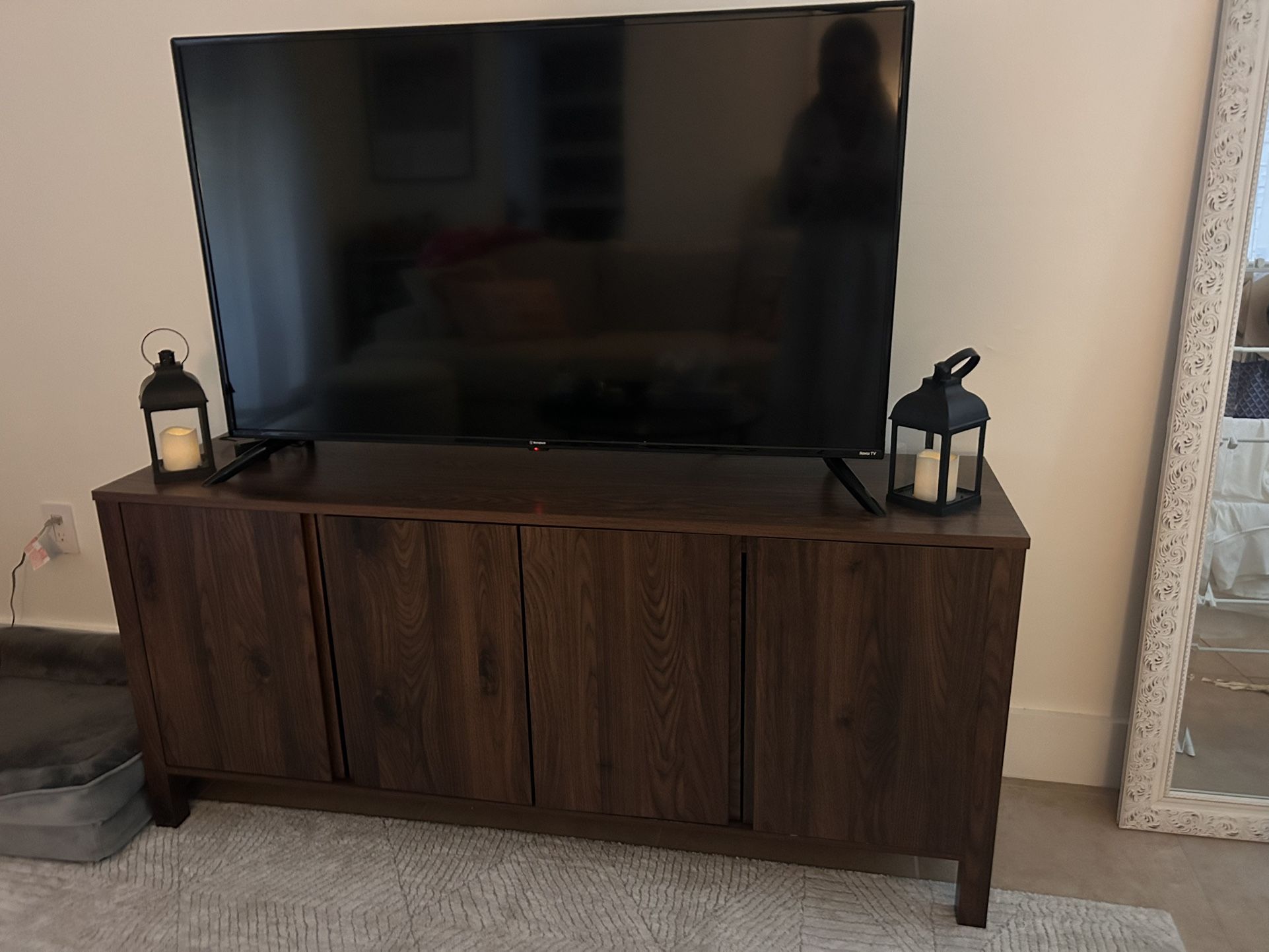 Dark Wood Console Table