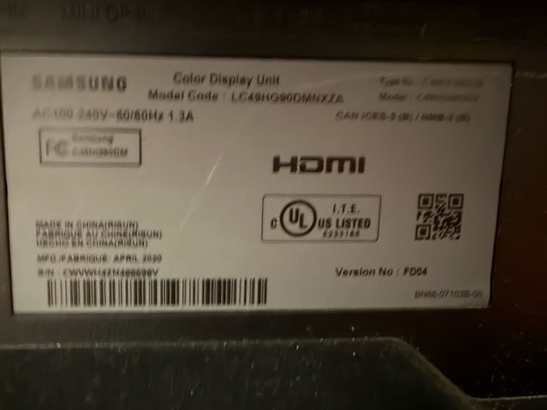Samsung CHG90 49-inch Curved Gaming Monitor