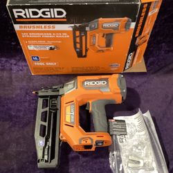 🧰🛠RIDGID 18V Brushless 16-Gauge 2-1/2” Straight Finish Nailer-NEW!(Tool only)-$200!🧰🛠
