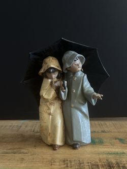 Lladro Collectibles Under The Rain