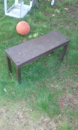Plastic out door table