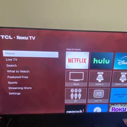 TCL 43 INCH ROKU TV FOR SALE
