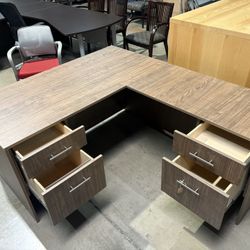 Desks L Shape 2 In Stock And Matching Round Table  