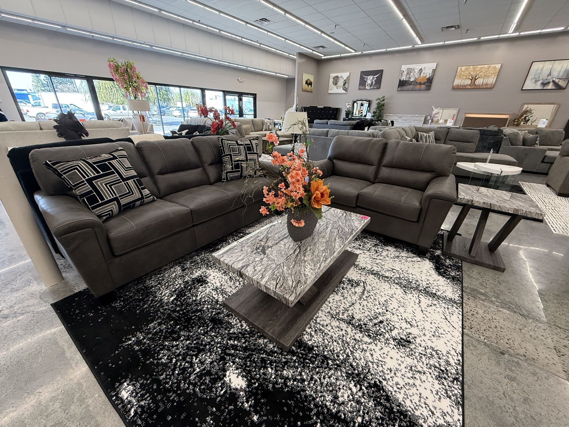 2 PC SOFA AND LOVESEAT