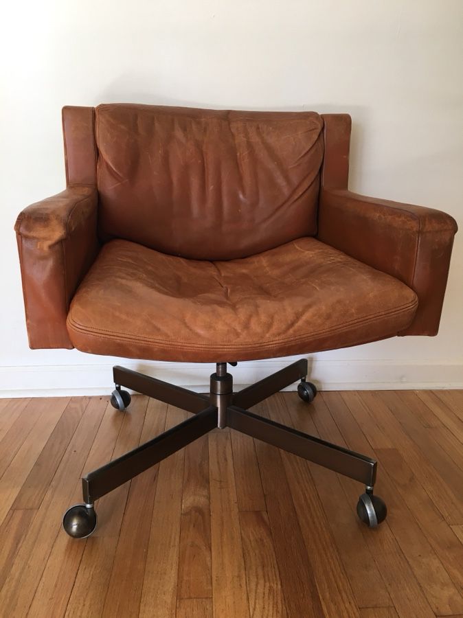 Leather MCM chairs