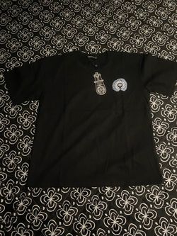Chrome Hearts Black Henley T-Shirt