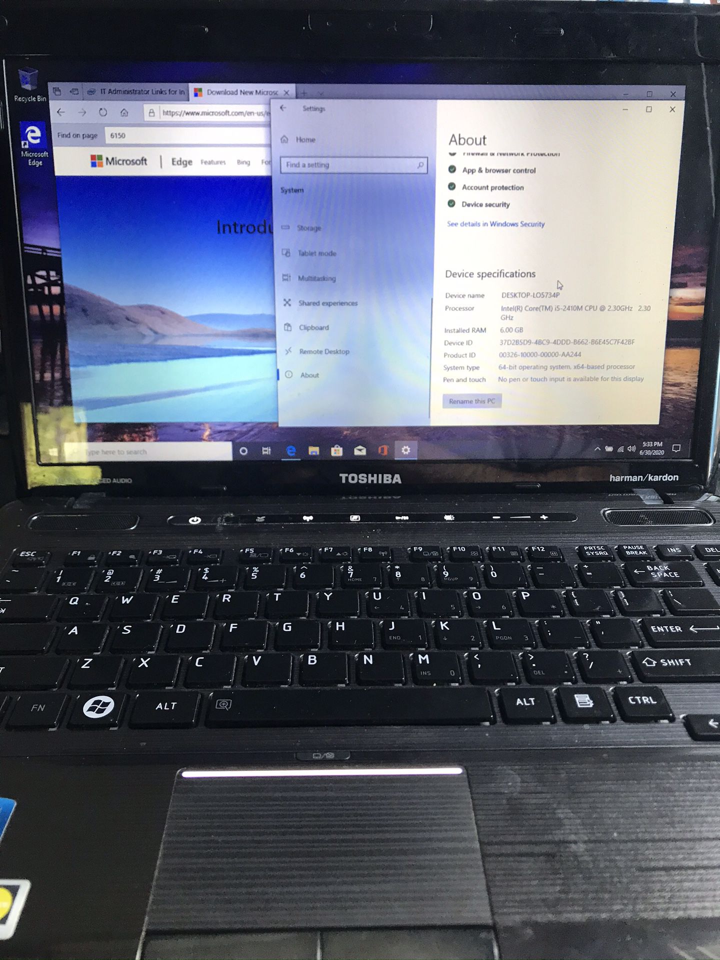toshiba core i5 windows 10 laptop students