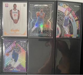 Joel Embiid Lot of Cards Including His Rookie Card RC