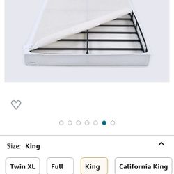 9" King Metal Box Spring (New - Open Box) | Smart assemble (No tools required) | Bed base