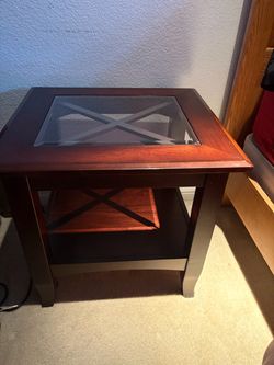 Mahogany side table