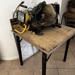 Workbench Table And Black & Decker Miter Saw