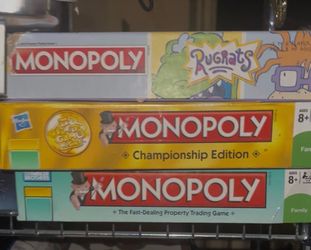 Various monopoly games. Brand new