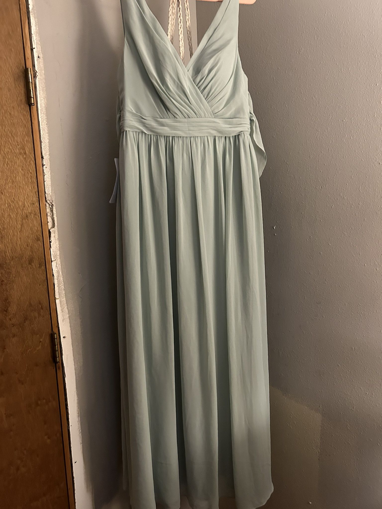 SAGE GREEN BRIDAL DRESS