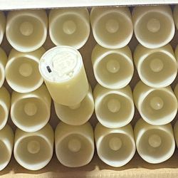 SHYMERY Flameless Votive Candles,Flameless Flickering Electric Fake Candle,24 Pack 200+Hour Battery Operated LED Tea Lights in Warm White for Wedding,