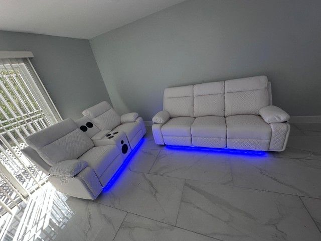 Electric Reclining Sofa and Loveseat