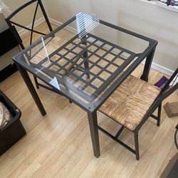 Glass Table With Chairs 