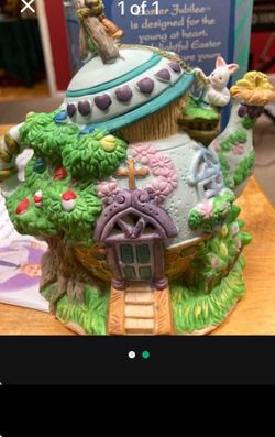 Easter Jubilee Porcelain Bunny House