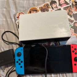 Nintendo Switch With Charger And Stand