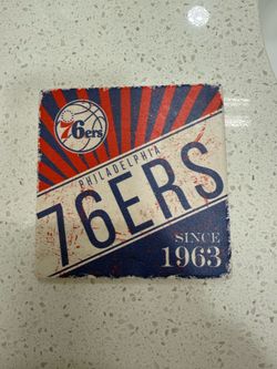 76ers Stone coaster-1 count