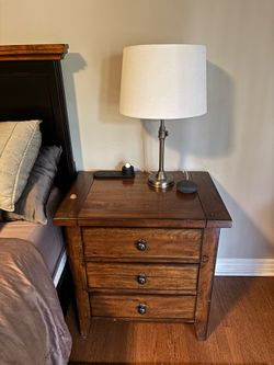 Costco Solid wood Bed Side Tables (two)