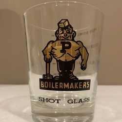 Vintage Purdue Boilermaker Oversize Shot Glass