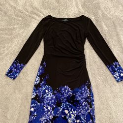 Polo Ralph Lauren Dress Black & Blue Floral