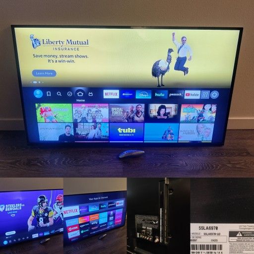 LG 55" 3D Class Smart TV - 4k Amazon Fire Stick - 120hz Gaming/Sports - Cinema 3D Ready - 2.1 Surround Sound w Subwoofer (MSRP $900) 