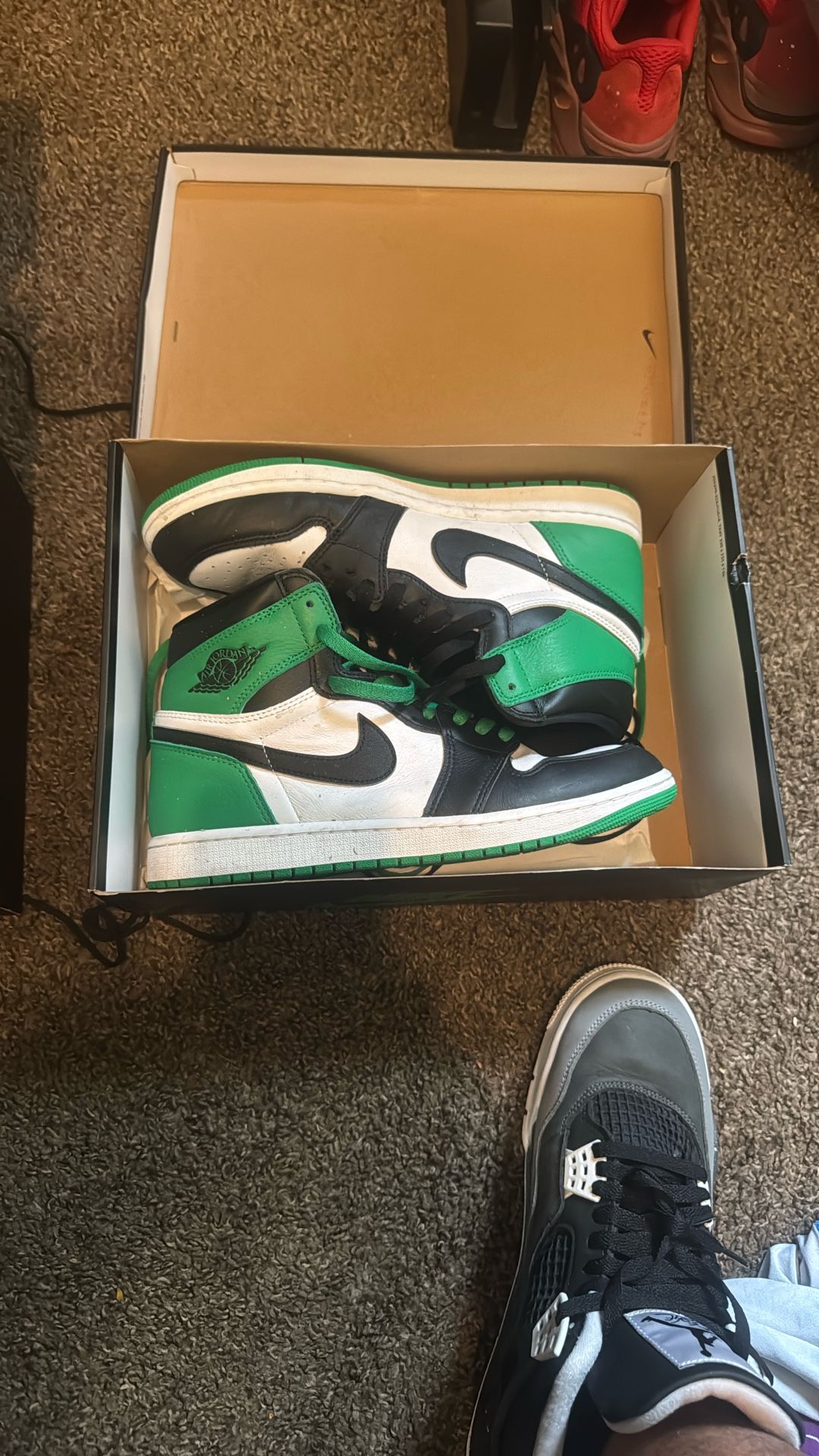 JORDAN retro 1 Lucky Green