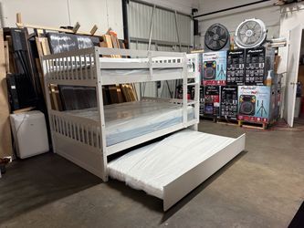 Full over full bunk bed $499