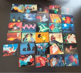 Lot of 28 of 1991 Disney Little Mermaid Trading Cards