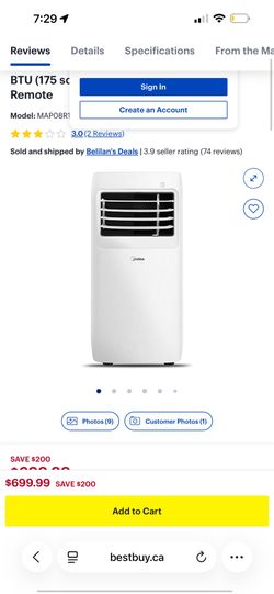 Midea portable air conditioner