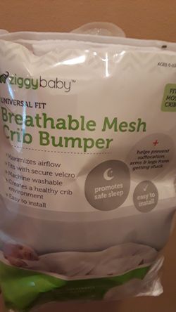 Breathable mesh crib bumper White brand new in the package