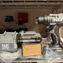 Flex 24V Brushless Compact Drill With Battery And Fast Charger Brand New