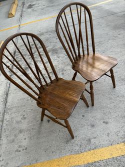 antique Windsor accent chair